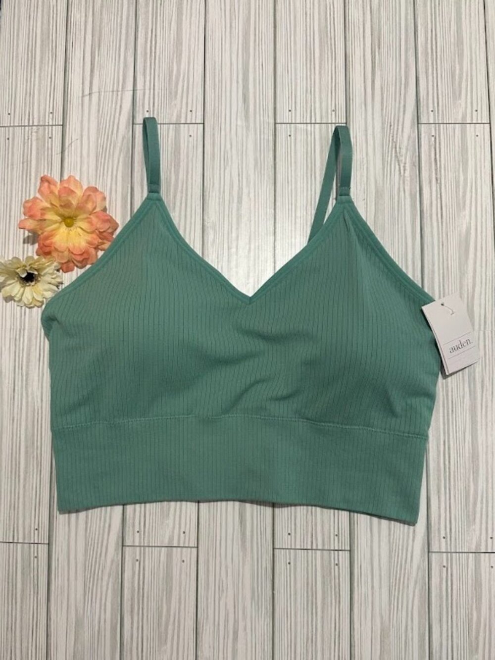 *NWT* Auden Ribbed Seamless Longline Bralette